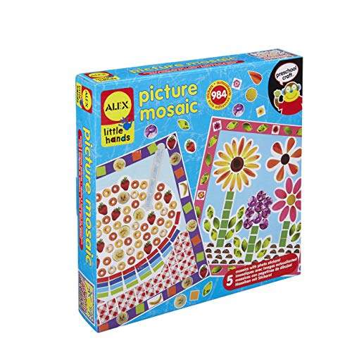 ALEX Toys Little Hands Picture Mosaic Kids Toddler Art and Craft Activity, Multicolor, One Size, 1406 1
