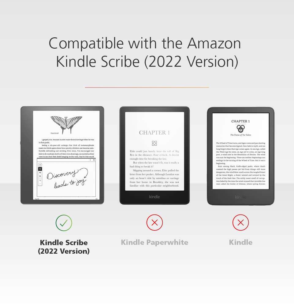 Made for Amazon Snap-in Clear Case, for Kindle Scribe (2022 Release) 4