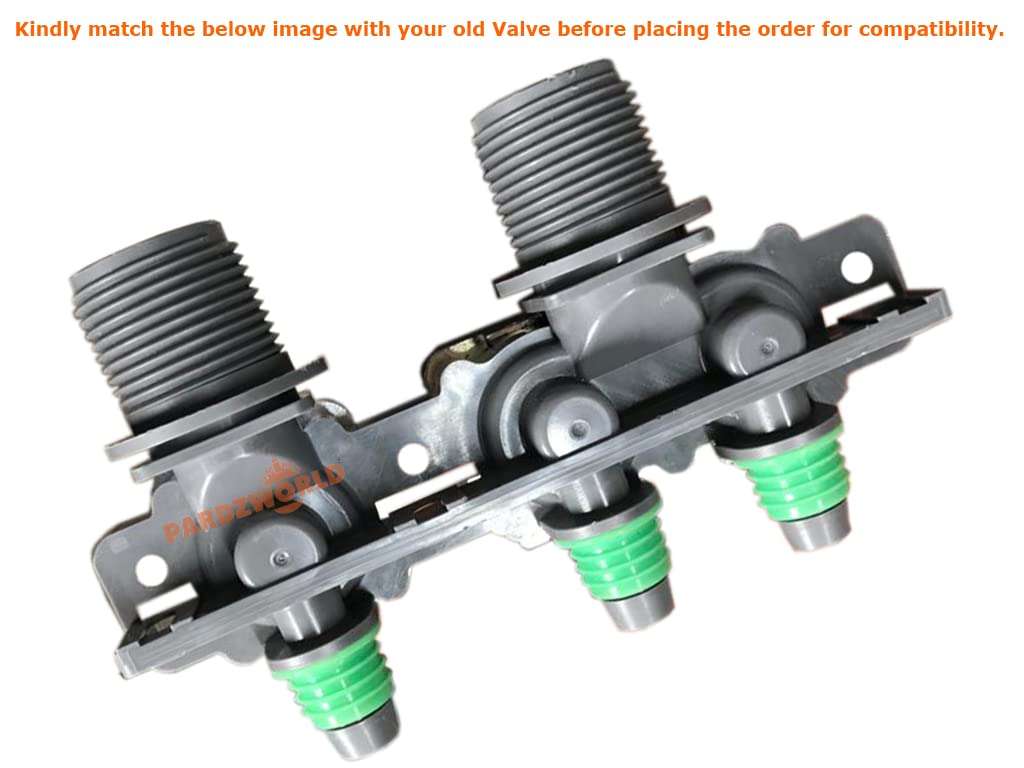 PARDZWORLD Water Inlet Valve or Feed Valve [2 Way In (Hot & Cold) 3 Way Out] Suitable for Samsung Washing Machines ONLY. MATCH & BUY. 6