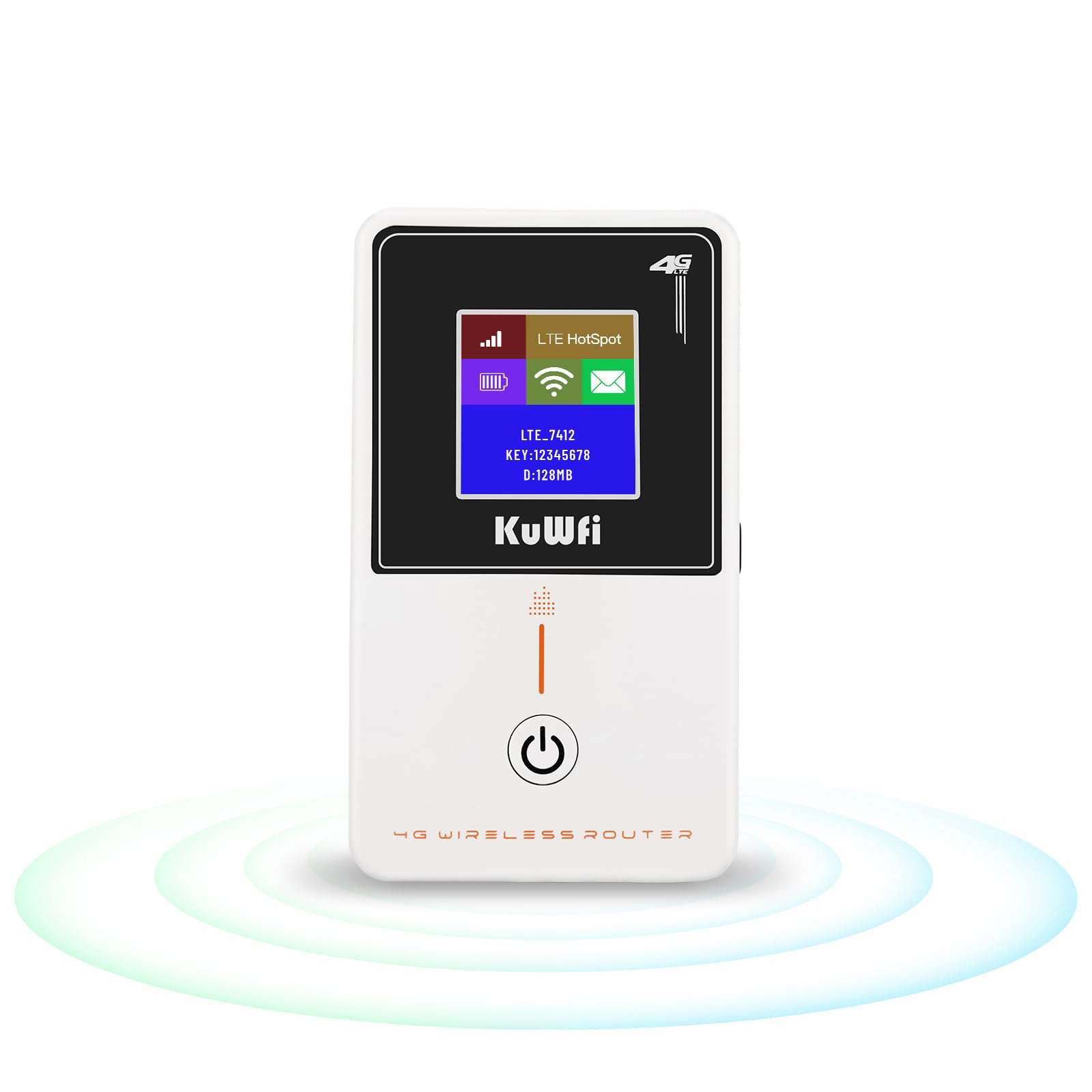 KuWFi Mobile Hotspot Router Device Unlocked, 150Mbps Portable WiFi Hotspot Router for Travel, Pocket WiFi Hot Spot Works Best with AT&T T-Mobile, 10 Connected Devices, B2/B4/B5/B12/B17 Network Band 1
