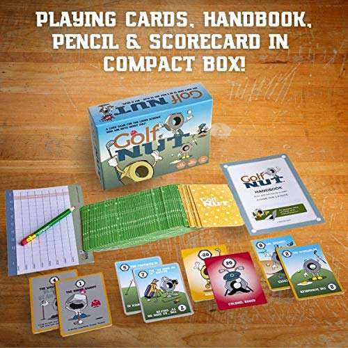 Golf Nut New - 2021 Original Card Game for The Whole Family | Fun for All Ages | Perfect Holiday, Xmas Gift or Stocking Stuffer! 2