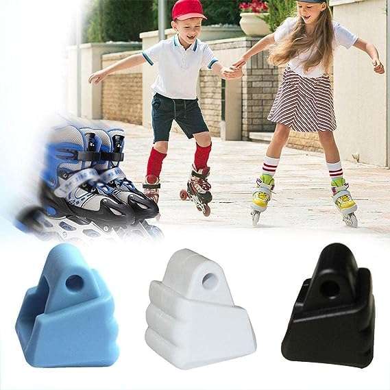 Jowxsx 1Pcs Black Roller Skates Brake Stopper Replacement Skate Accessories Brake Block Universal Non-Slip Inline Skate Safety Brake Roller Skate Toe Stops Toe Stops and Plugs 4