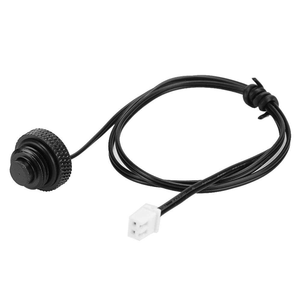 Durable Brass Waterproof XH2.54 Terminal Interface Computer Supplies, Temperature Sensor Plug, for Computers(Black) 4