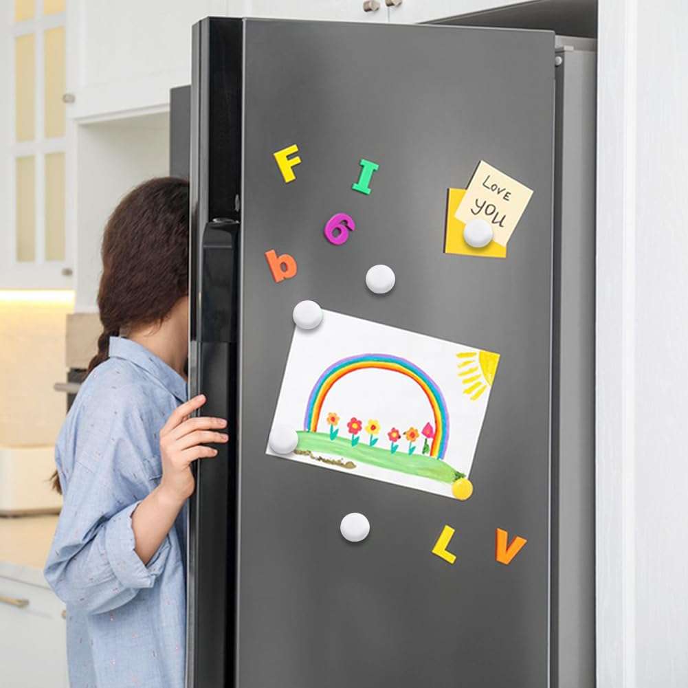 Serveyou 10pcs Shower Curtain Weights,Magnetic Curtain Weights,Curtain Weights,Shower Curtain Magnets,Silicone Coated Strong Shower Curtain Magnets,for Drapery Home Heavy Duty Strong Magnetic 6