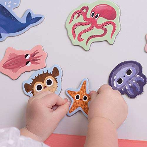 magdum Toy SEA Animals - Animal Magnets for Kids -Real Large Fridge Magnets for Toddlers- Magnetic Educational Toys Baby 3 Year Old Baby Learning Magnets for Kids- Kid Magnets Magnetic Theatre 6