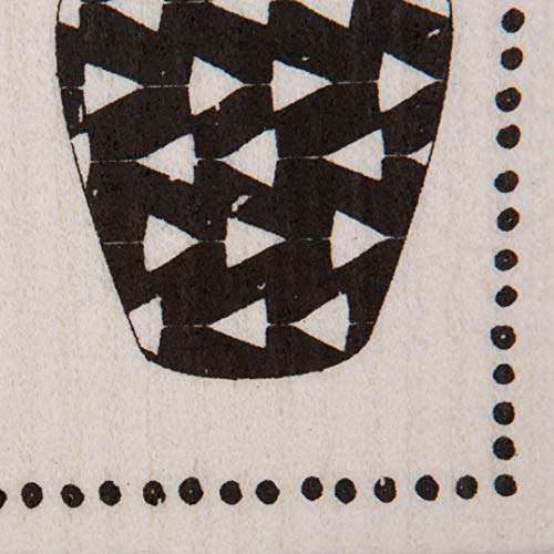 DII CAMZ11079 Swedish Dishcloths, 100% Natural Cellulose, Set of 3, Reusable, Dishwasher and Microwave Safe, Environmentally Friendly Dish Cloths, 7.75x6.75, Succulents 3