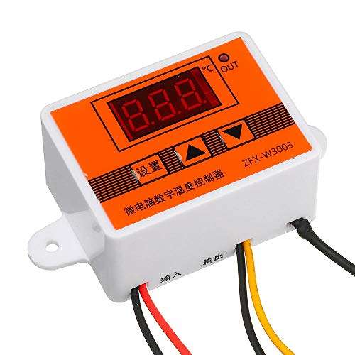 HDHUA Modification Accessories W3003 12V/24V/220V Microcomputer Digital Display Intelligent Temperature Controller Electronic Fit for Burner Fuel Machine Controller (Size : 24V) 1