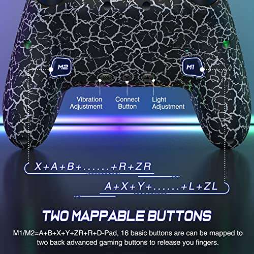 Wireless Switch Pro Controller - Switch Controllers Compatible With Nintendo Switch/Lite/OLED, PC/IOS/Android, Switch Pro Controller 2