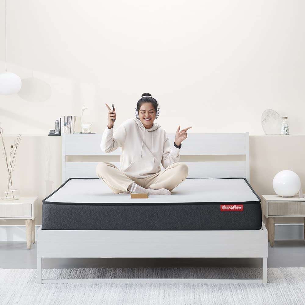 Duroflex Livein - Pressure Relieving, Memory Foam, Roll Pack, 6 Inch Single Size Medium Firm Mattress with Superior Comfort and Anti Microbial Fabric (72x35x6 Inches) 1