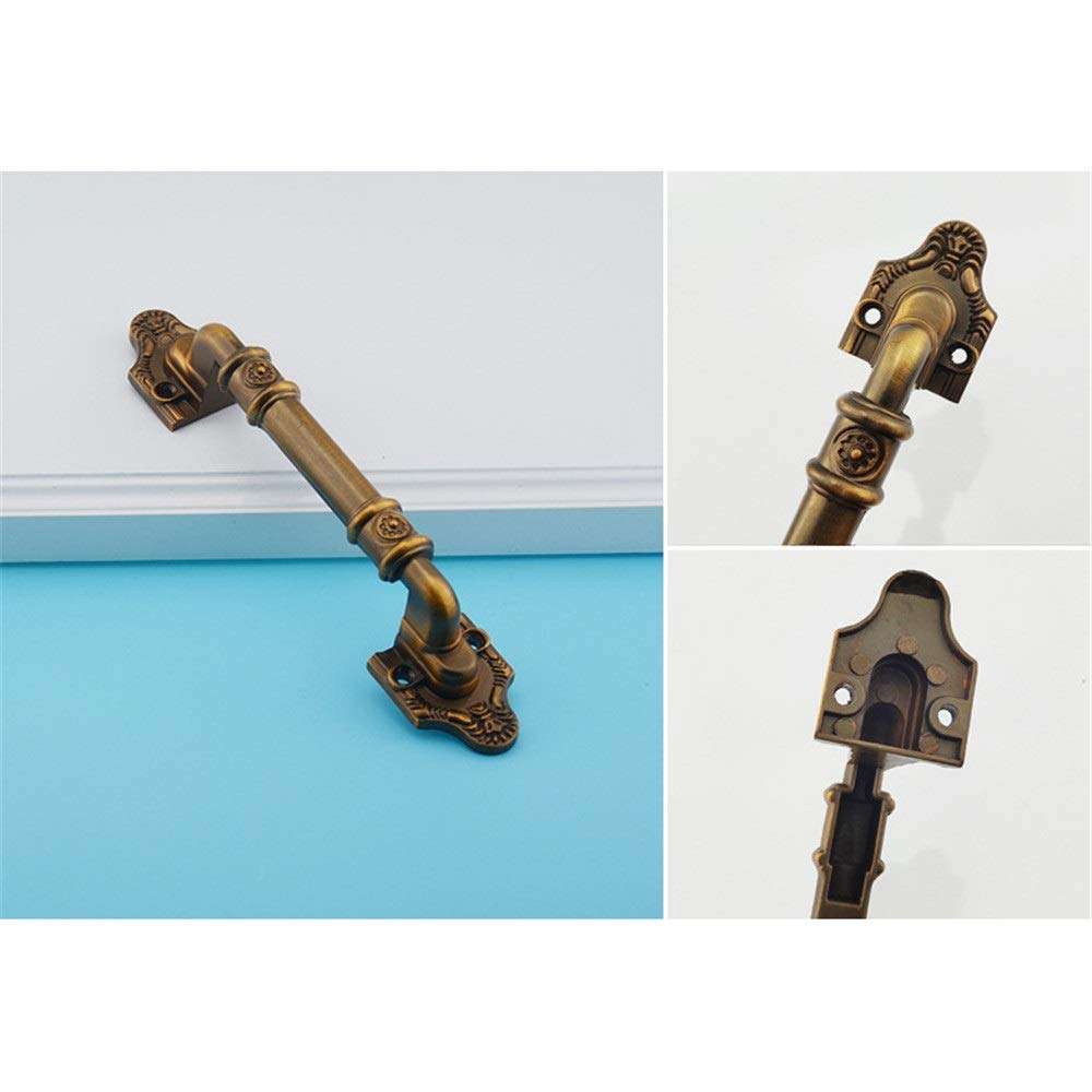 GAXQFEI Material Quality Stainless Steel Surface Treatment Large Bronze/Brass Zinc Alloy Door Handles Home Door Handle Hotel Door Handle Decorative Accessories Suitable for Home Decoration,Antique Br 2