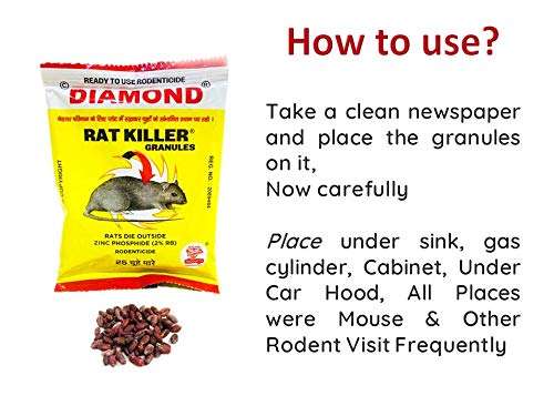 DIAMOND RAT Granules And Paste Rodent Control 300 g and 15 g 3