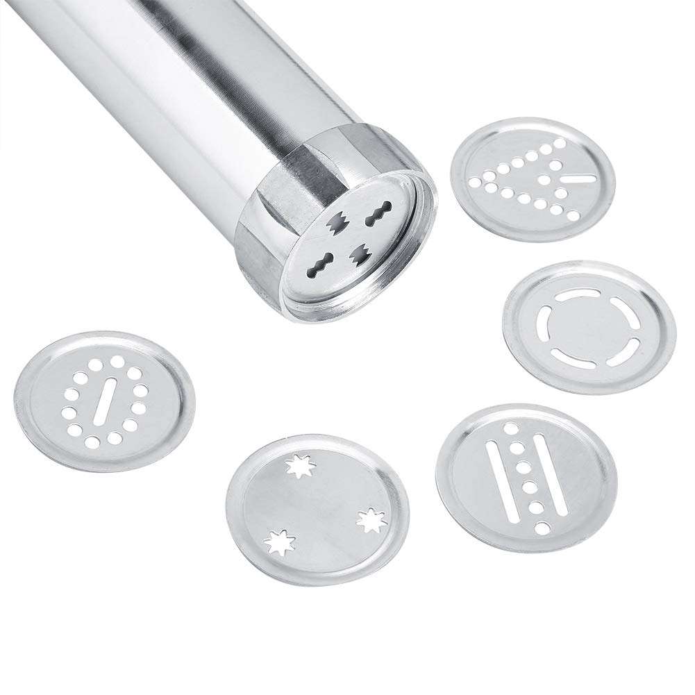 Cookie Press Gun Kit, Cookie Biscuit Machine with 20 Decorative Stencil Discs and 4 Icing Tips Making Cake DIY Baking Decorating Tools for Home Kitchen 3