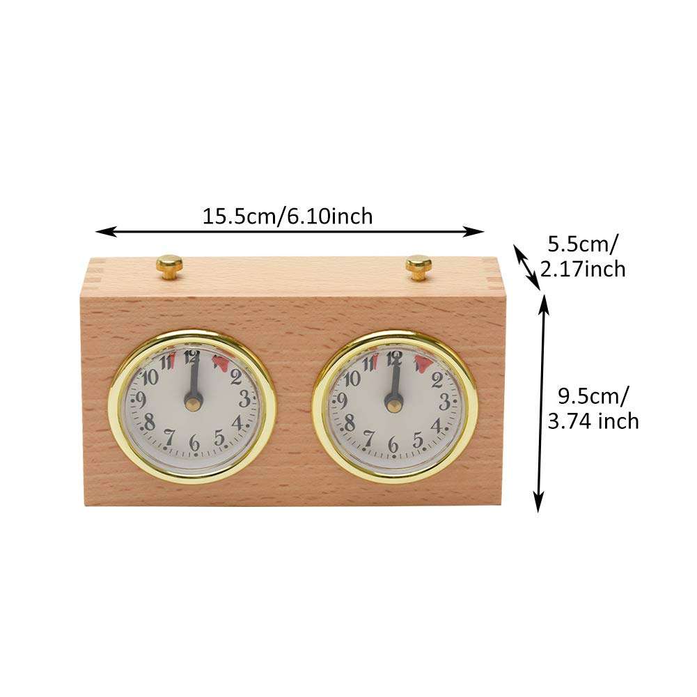 Professional Chess Clock Game Timer - International Analogue I-GO Count Up Count Down Timer, No Battery Needed 2