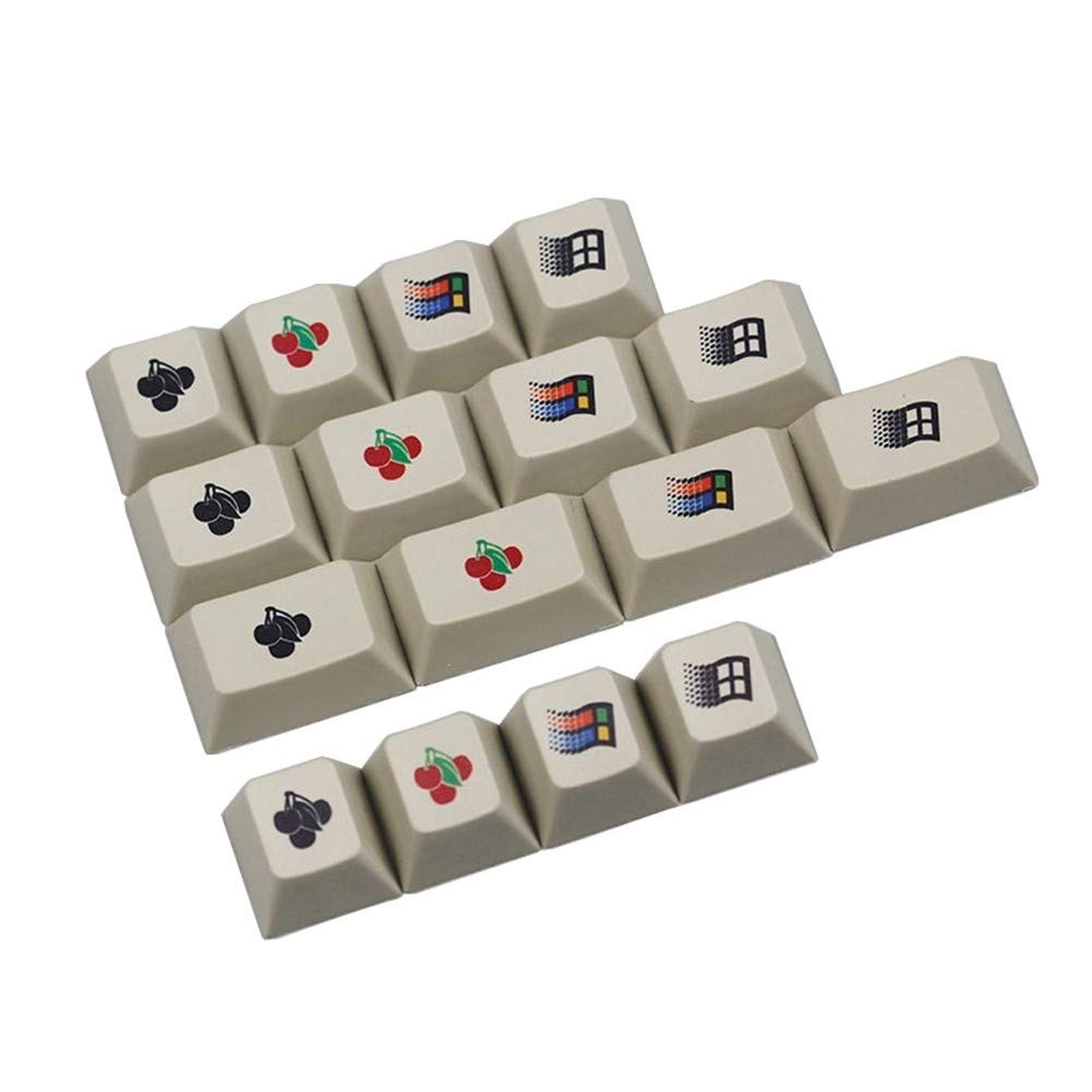 Keyboard keycaps Kbdfans Enjoypbt Win95 Logo/Cherry Logo Dye-sub Keycaps Mechanical Keyboard 16keys