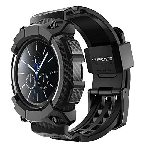 SUPCASE for Samsung Galaxy Watch 3 45mm Band with Case (Unicorn Beetle Pro), [Military-Grade Drop Protection] Rugged Men Cover with Adjustable Strap Band for Samsung Galaxy Watch 3 45mm, Black 1