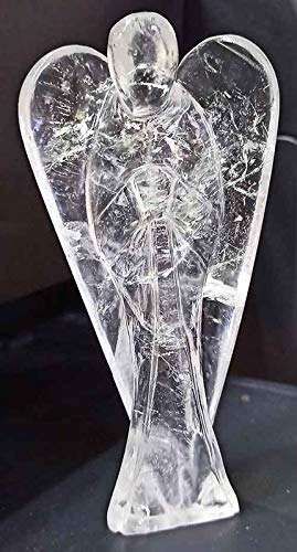 Aldomin® Natural Clear Quartz Healing Crystal Angel (120 Gram) 3
