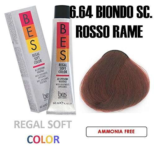 BES REGAL SOFT HAIR COLOR 2.1 OZ/60 ML 6.64 DARK RED COPPER BLOND