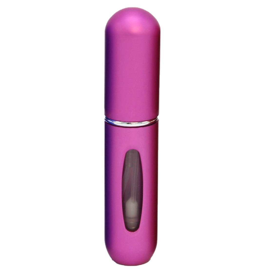 Gadget Hero's Mini Refillable Perfume Atomizer. TSA Flight Approved 5ml Portable Perfume Bottles Sprayer. (Matt Hot Pink)