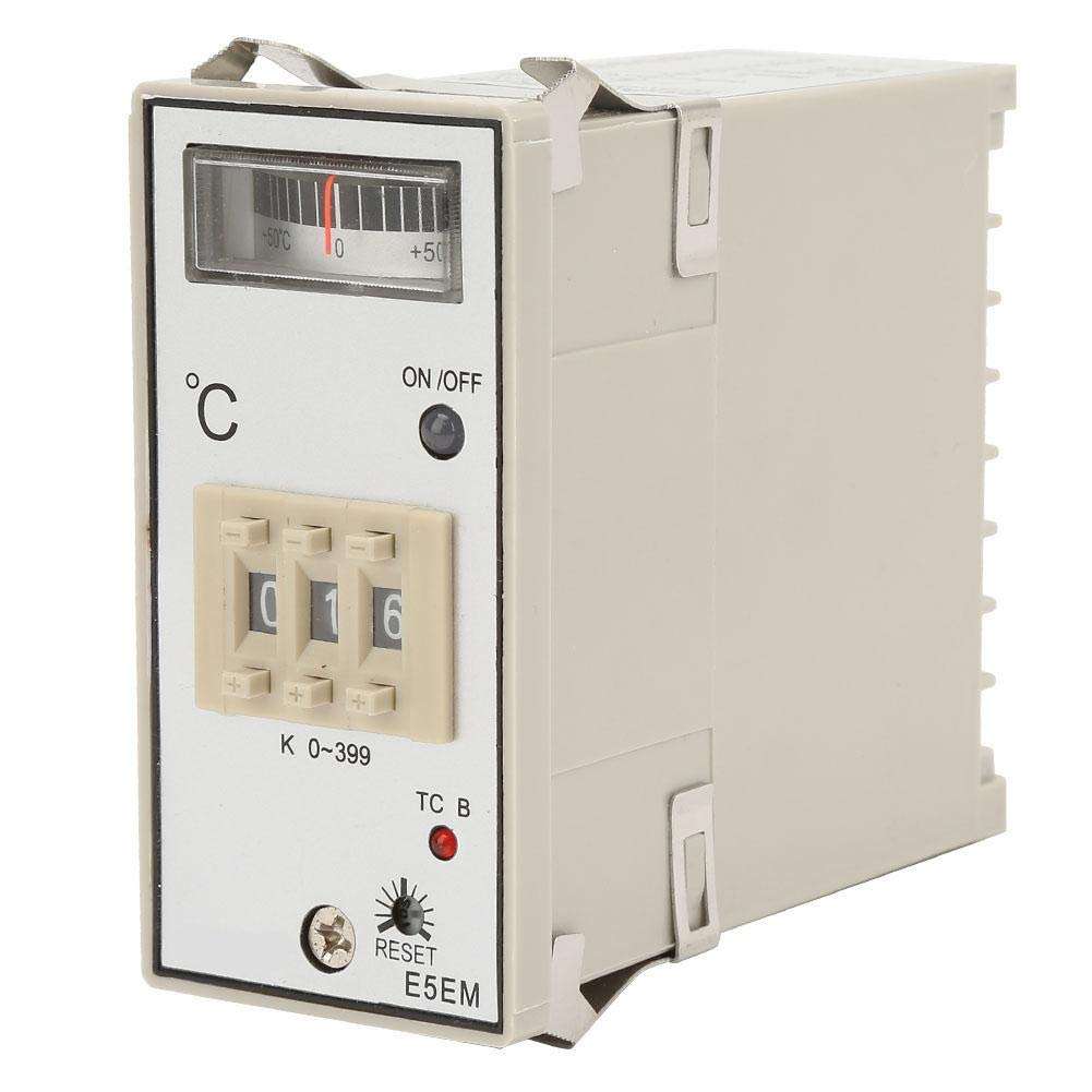 Digital Thermostat, AC 200-220V / 360-380V 0-399 ℃, Temperature Controller, Relay Contact Output, Type K, for Ovens, Photovoltaic Solar Equipment, Heat Treatment of Metals 1