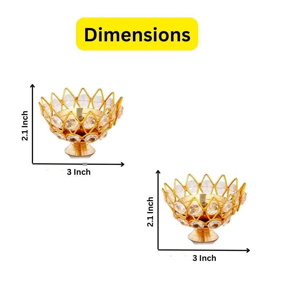 Collectible India Metal Decorative Bowl (3.5 x 2.1 x 3.5 inch, Gold), Small (DFBS151-Small) 4
