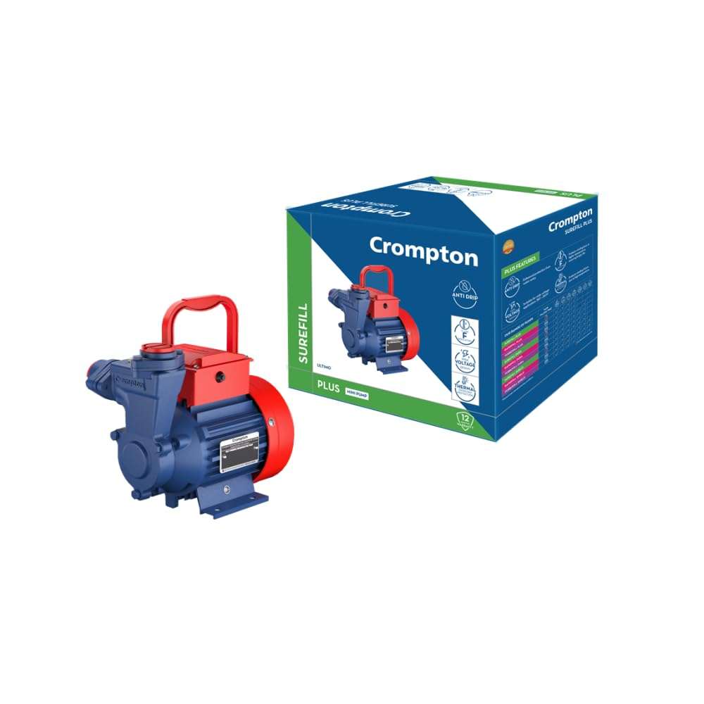 Crompton ULTIMO II | 0.5 HP | Residential Water Pump Self Priming Regenerative | Single Phase| High Suction capacity|Wide Voltage range| 1 Year Manufacturer's Warranty 3