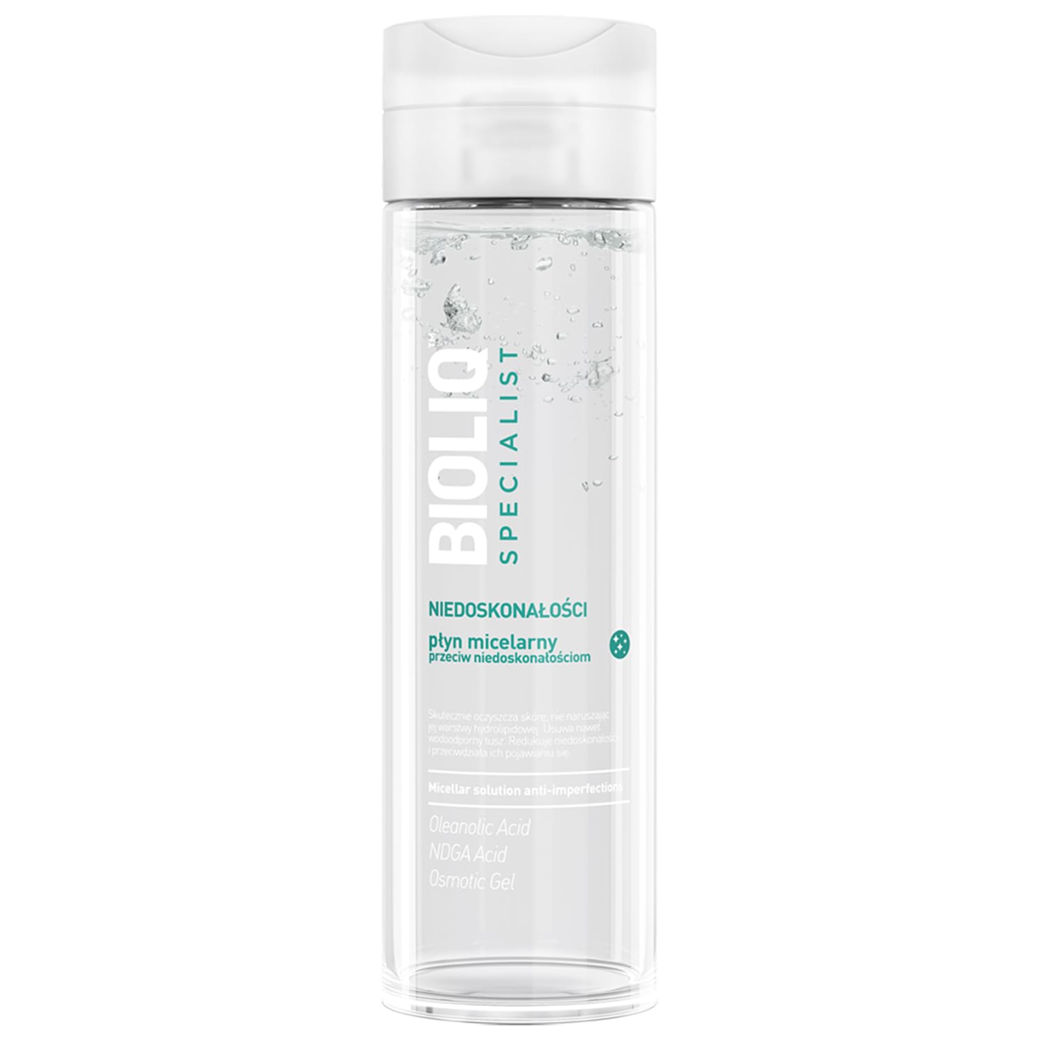 Bioliq Specialist Anti-Imperfections Micellar Solution - Cleanses Skin, Removes Makeup & Impurities, Oleanolic Acid & NDGA Formula for Clear, Mattified Skin - Ideal for Imperfection-Prone Skin - 200ml