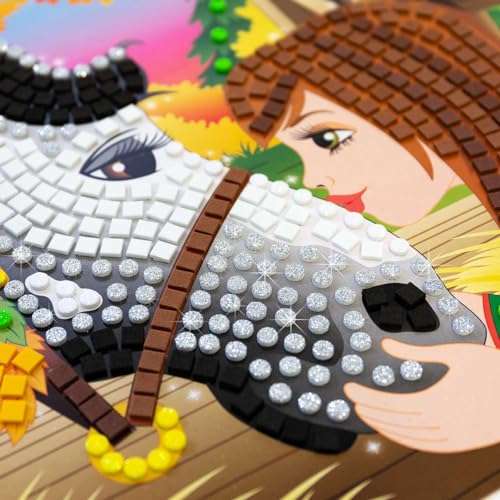 The Orb Factory Sticky Mosaics I Love Horses 3