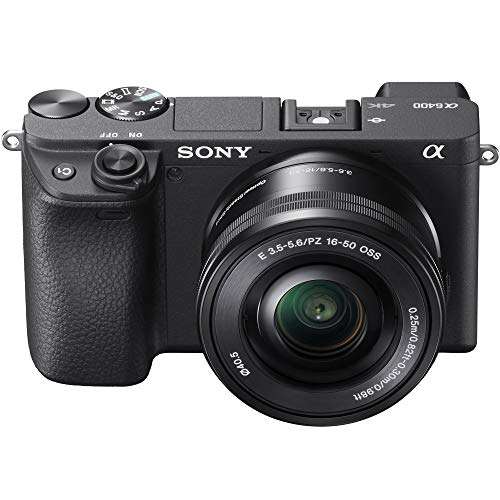 Sony a6400 4K Mirrorless Camera with 18-135mm F3.5-5.6 OSS Zoom Lens ILCE-6400M/B (Black) | Official Sony USA Partner Model | Bundle with 64GB Memory Deco Gear Travel Case Filter Kit & Extra Battery 4