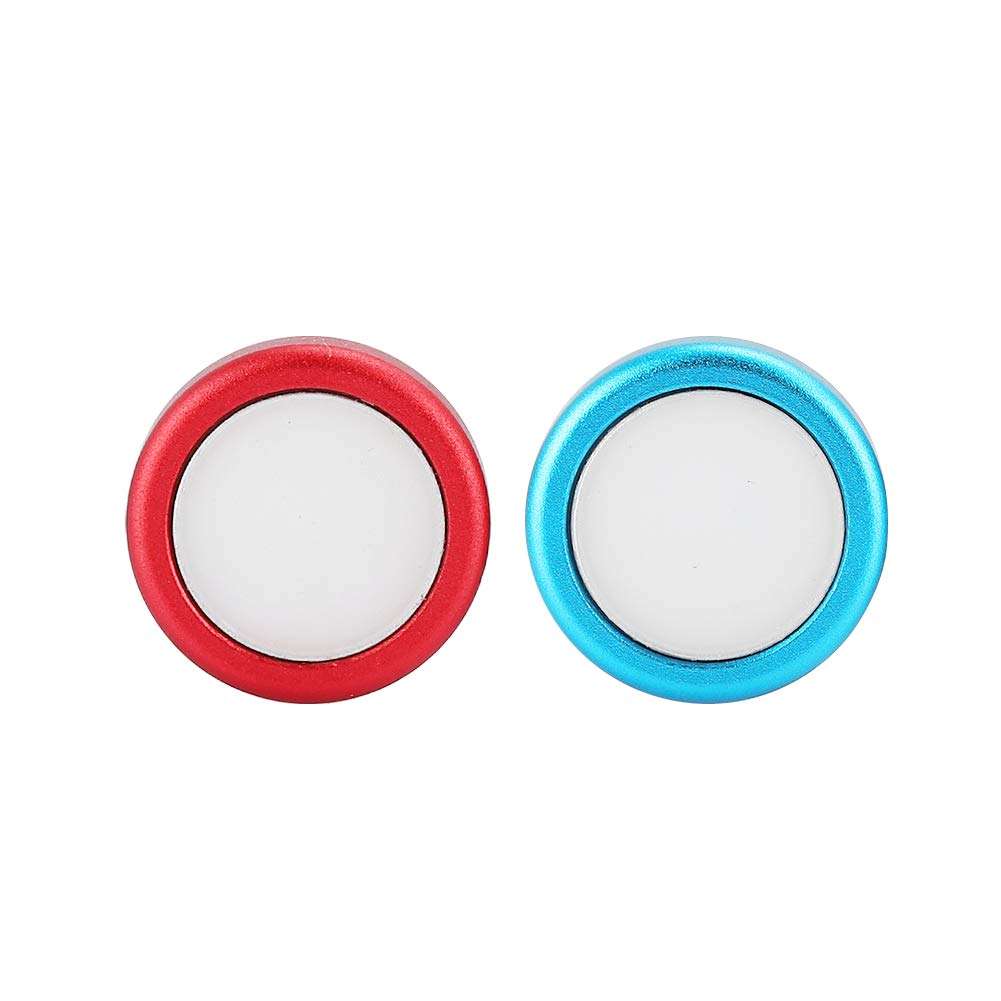 Comfortable Game Controller Cap Button Cover, Button Cap, Durable Game Controller Cap Game Controller Cap, 2 Pcs Silicone Gel Button Cap for Switch Game Console for Game(1 blue 1 red) 1