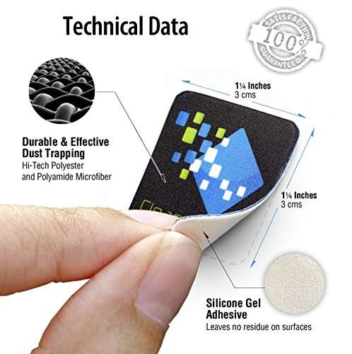 Clean Screen Wizard Microfiber Screen Cleaner Sticker, Handy Screen Cleaning for Cell Phone, iPhone, Samsung, Small Electronic Devices, Touch, Tech Gadgets, Stocking Stuffers, Gift Ideas 6