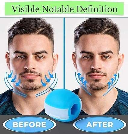 E-COSMOS Pack Of 2 Jawline Exerciser Jaw Face Tool Double Chin Reducer for Women Face Fat Reducer Jaw Exerciser for Men Jawline Shaper Slim and Tone Your Face 4