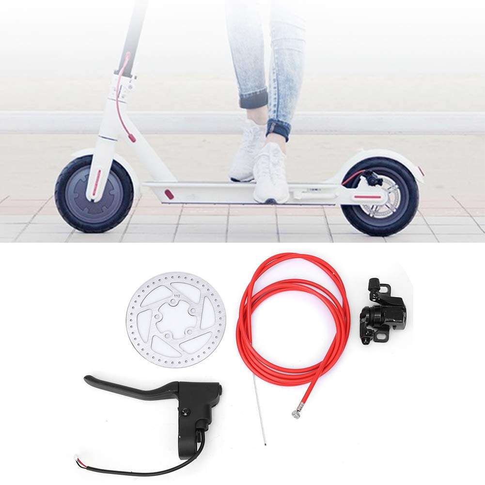 life Disc Brake,Metal Disc Brake Device Set(Contain Brake Disc Line Handle and Screws) for Xiaomi M365 Electric Scooter 3