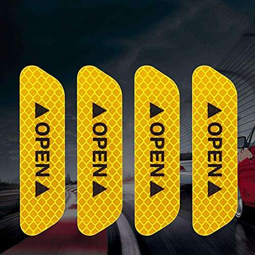 Destello Open Car Reflective Stickers (Yellow) 3