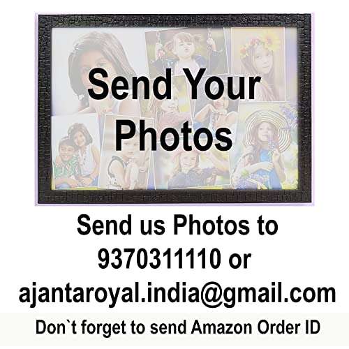 AJANTA ROYAL Personalized Photo Frames for Walls Decoration and Customized Photo Frame for Birthday / Wedding Anniversary / Couple (10" x 15" Inch, White) 2