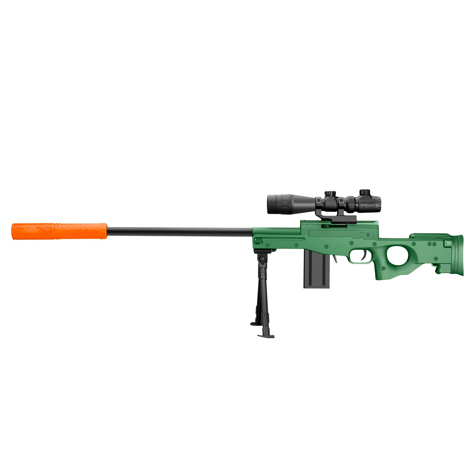Kyliandi Soft Bullet Toy Gun Sniper Rifle with Scope Realistic Barrel Shell ejecting Foam Blaster Gun Dart Prop Backyard Outdoor Shooting Game for Boys Teens Adults Gifts Age 8-12 14 Years Old (Green) 6