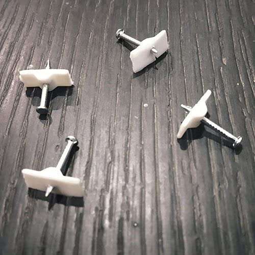 Agastriya PVC Batten Flat Casing Cable Iron Nail Batten Gitti Durable Flat Clips (12 mm x 6 mm, Pack of 200) 3