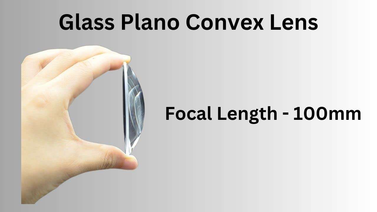 ERH India 2 Pcs Plano Convex Lens Diameter-50 mm Focal Length-10 cm for Microscopes, Telescopes, Magnifying Glasses etc. 3