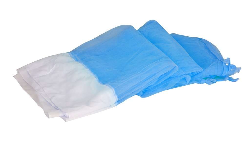 Aarushi Double Bed Mosquito Net with Cotton Border Blue 1