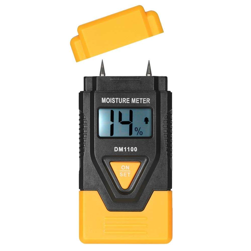 Z.L.FFLZ Moisture Detector 3 in 1 Digital Wood Moisture Meter Thermometer Hygrometer Wood Materials Humidity Tester Temperature Measurement Mini Tool 4