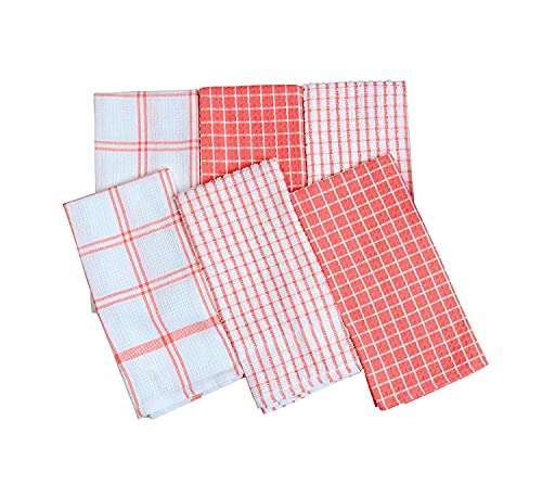 Generic Cleaning Cloth Multipurpose Kitchen Towels Cotton Dish Napkin - Machine Washable - Multi Coloured (Pack of 10) 3