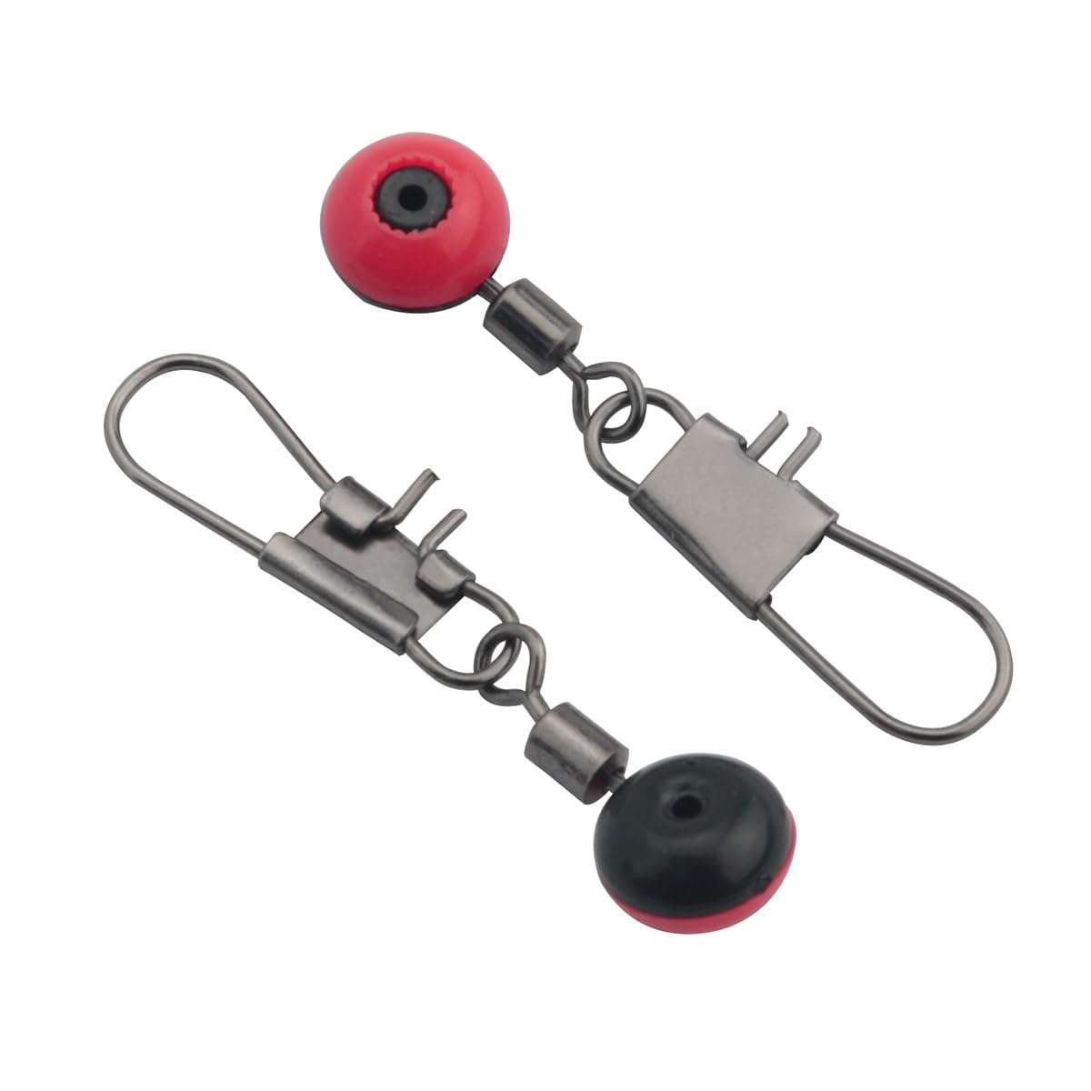 JianLing 50PCS Stainless Steel Sea Fishing Space Bean B-Type Horoscope Ring Boat Fishing Connector Large Float Holder Sea Rod Big Belly Drift Fishing Line Slide Connector for Lua Fishing 3