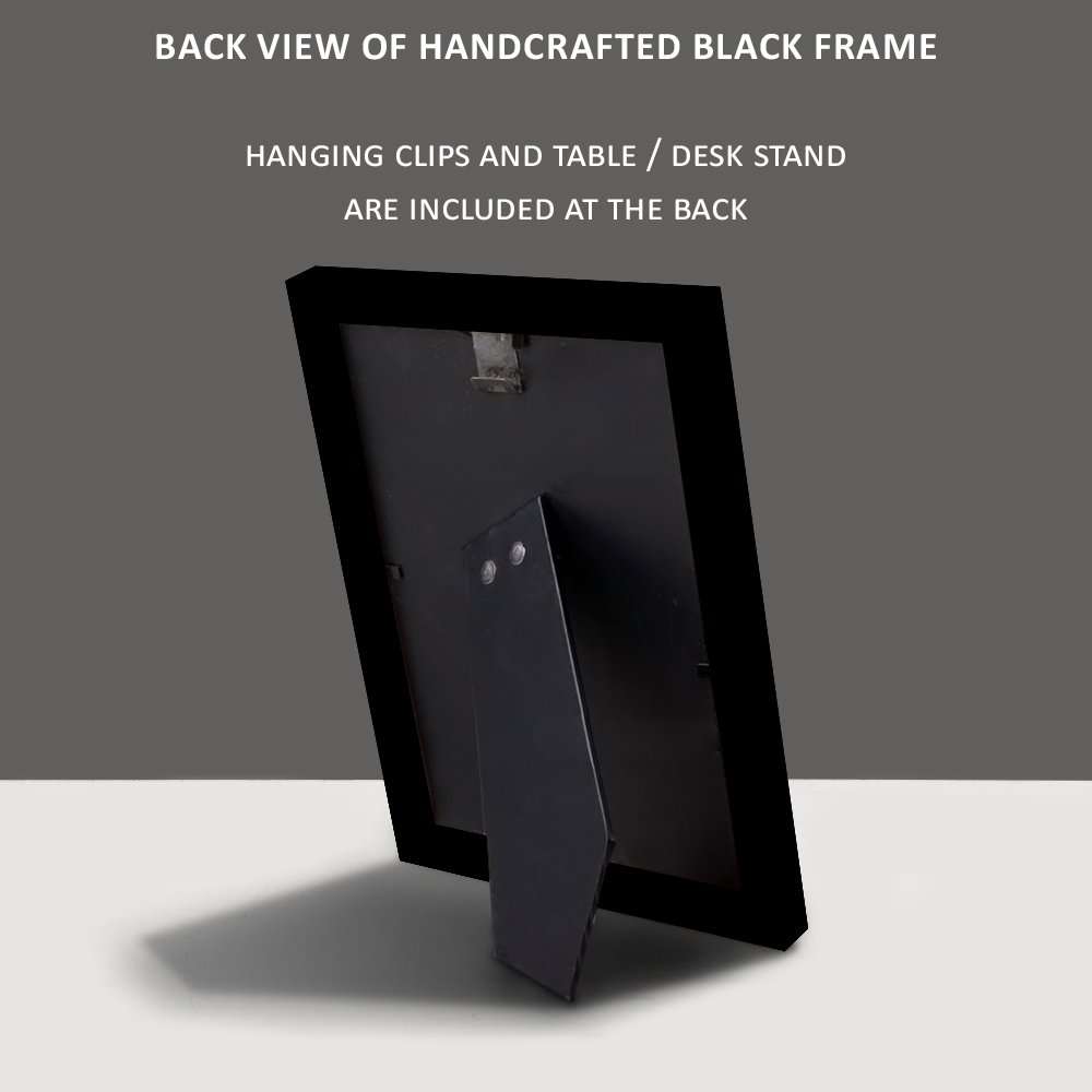ArtzFolio Conceptual Art With Girl An Child Egg Tabletop Painting Black Frame 10 x 12.6 inch (25 x 32 cms) 5