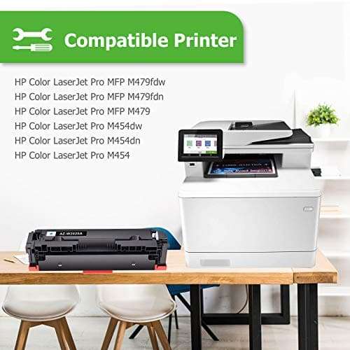 Premium Compatible Toner Cartridge Replacement for HP 414A W2020A 414X Color Laserjet Pro MFP M479fdw M454dn M479fdn M454dw M479 M454 W2021A W2022A W2023A (Black Cyan Yellow Magenta, 4-Pack) 3