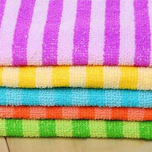 GlobalNiche® 5pcsKitchen towels Efficient Anti-grease Color Dish Cloth Fiber Washing Microfiber cloth Cleaning Wiping Rags Kitchen towels (72231) 3