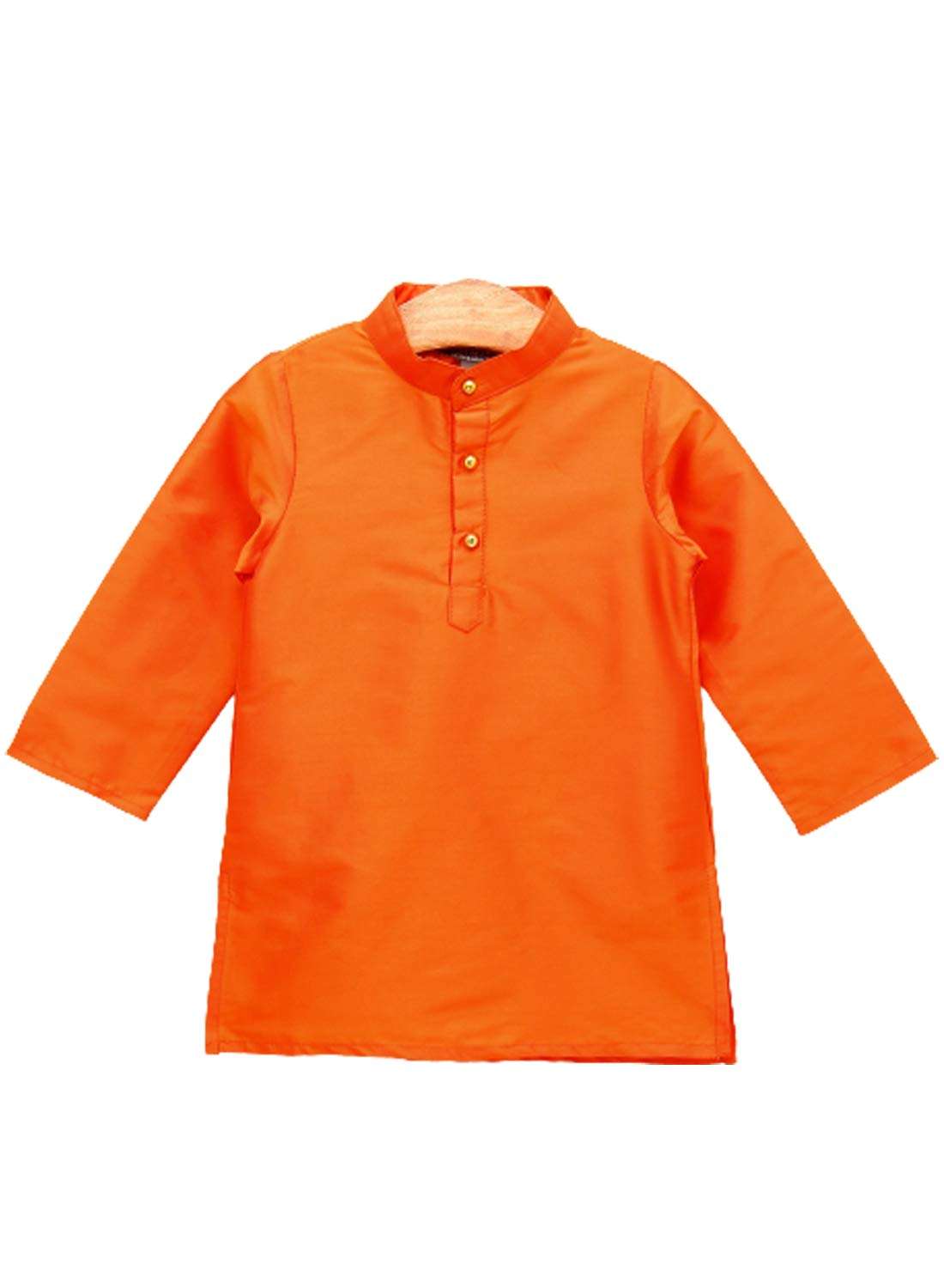 A.T.U.N. All Things Uber nice Boy's Solid Regular Pyjama Jacket Set (BJKP_Orange-Black 13-14 Years) 3