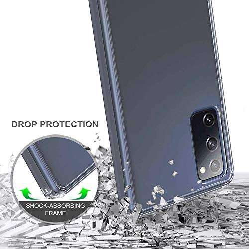 Sucnakp for Galaxy S20 FE Case Samsung S20 FE Case Premium Clear Back Panel + TPU Bumper Cover for Samsung Galaxy S20 Fan Edition 5G（YKL Clear） 4