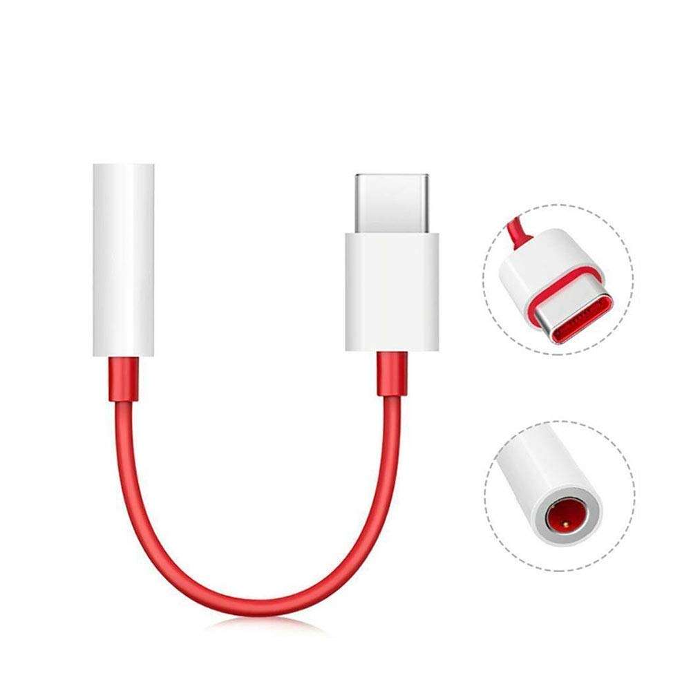 Original Oneplus Type C to 3.5mm Audio Jack Converter Splitter Adapter Headphones Jack for Earphones, Mic 3