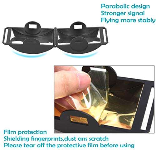 Threeking Foldable Parabolic Signal Booster Range Extender Antenna Extender Compatible for DJI Mavic Mini Mavic Pro Mavic 2 Spark Mavic Air 1 Remote Controller NOT for Mavic Air 2 4