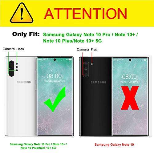 J&D Case Compatible for Samsung Galaxy Note 10 Pro/Note 10+/10+ 5G/Note 10 Plus/10 Plus 5G Case, Heavy Duty ArmorBox Dual Layer Shockproof Hybrid Protective Rugged Case, Not for Galaxy Note 10 2
