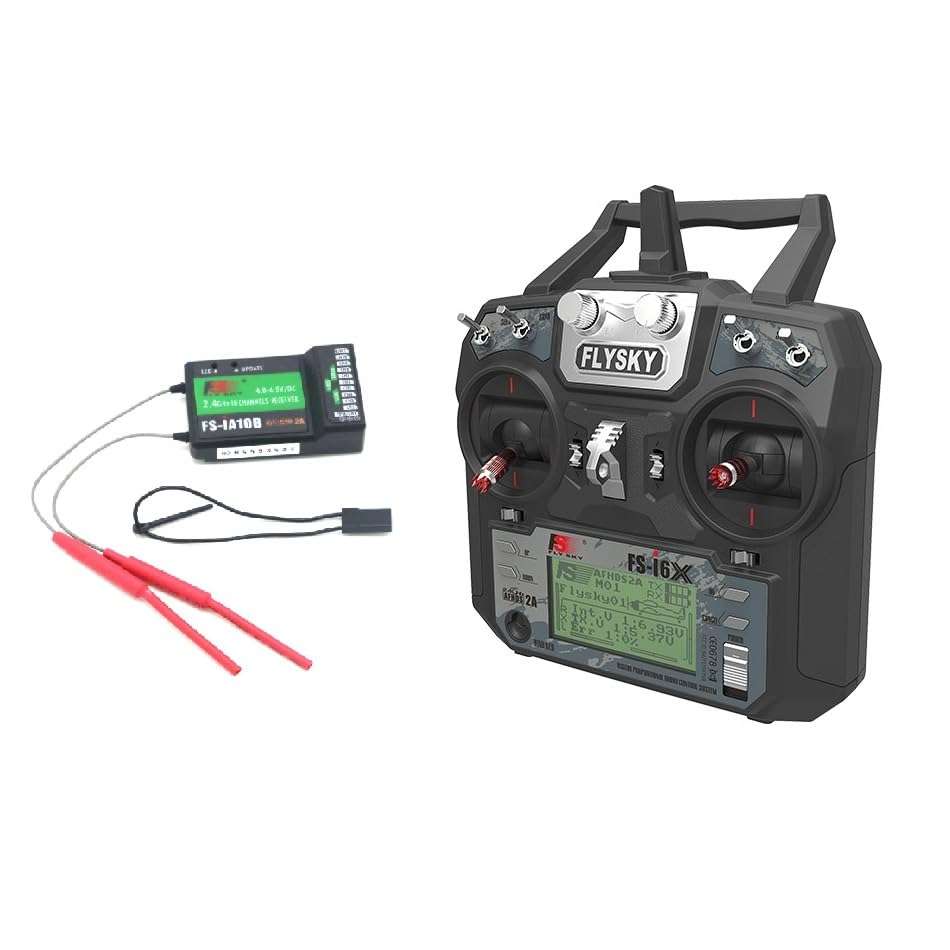 Flysky FS-i6X 2.4GHz 6CH AFHDS 2A RC Transmitter With FS-iA10B 2.4GHz 10CH Receiver 1
